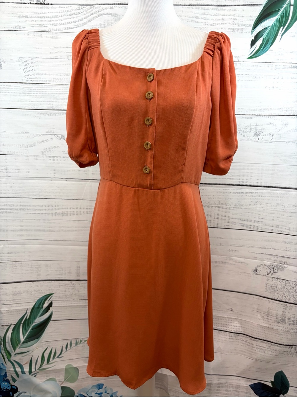 Lauren Conrad Puffed Sleeve Dress